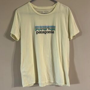 Patagonia Organic Cotton Yellow T Shirt Size L
